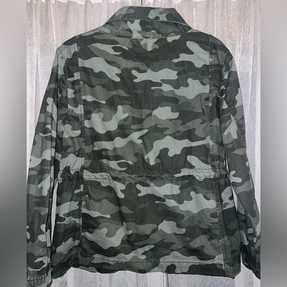 NWT Old Navy Women’s Green Camo Field Utility Jacket size Large Petite - Picture 6 of 6